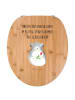 Mr. & Mrs. Panda WC Brille Chinchilla Blume mit Spruch in Braun