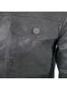 FREAKY NATION Lederjacke Lammleder in Graublau