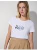 More & More Kurzarmshirt in white
