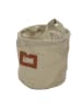 Home&Styling Collection Materialkorb mit Fenster und Griffen in Beige, Ø 16 cm