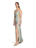 Vera Mont Abendkleid mit Seitenschlitzen in Mint/Silver