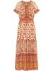 usha FESTIVAL Damen Maxikleid Mit Allover-Print in Orange Mehrfarbig