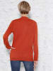 Sieh an! Stehkragenpullover in terrakotta