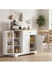 HOMCOM Sideboard-100L x 40B x 81H cm-Weiß
