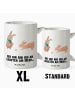 Mr. & Mrs. Panda XL Tasse Hasen Muschel mit Spruch in Weiß