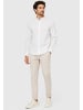 CASUAL FRIDAY Langarm Hemd Stehkragen Knopfleiste Regular Fit in Weiß