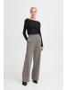 b.young Stoffhose BYROWAN STRIPE PANTS - 20815702 modische Marlenehose mit Nadelstreifenmuster in Schwarz