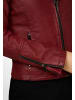 Ricano Damen Lederjacke in modernem Bordeaux Rot