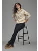 Delmao Kapuzensweatshirt in beige