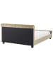 Beliani Doppelbett AVALLON in Beige/Braun - (W) 172 x (H) 94 x (L) 233 cm