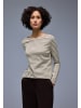 Street One Langarmshirt in schlamm weiß - 0001