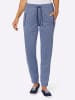 Sieh an! Jerseyhose in jeansblau-ecru-meliert