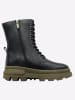 sheego Stiefelette in schwarz-khaki