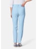 GOLDNER Schlupfhose LOUISA mit Steppnähten in hellblau