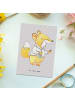 Mr. & Mrs. Panda Postkarte Apotheker Herz ohne Spruch in Grau Pastell