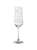 Mr. & Mrs. Panda Champagnerglas Wal Konfetti mit Spruch in Transparent