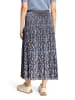 Betty Barclay Plisseerock mit Gummizug in Blau/Braun