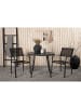ebuy24 Gartenset BreakSantorini Schwarz 90 x 90 cm