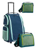Haba Kinderkoffer Rolltrolley mit Trolleytasche und Kulturbeutel in marine-petrol