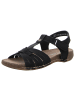 rieker Sandale in schwarz