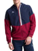 erima Squad Tracktop Trainingsjacke mit Kapuze in new navy/bordeaux/silver grey