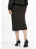 faina Damen Strickrock in schwarz