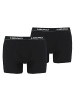 HEAD Boxershorts Basic Boxer 4P in Schwarz/Blau/Grau