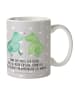 Mr. & Mrs. Panda Becher Frosch Liebe mit Spruch in Grau Pastell