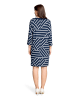 Betty Barclay Jerseykleid mit 3/4 Arm in Blau/Weiß