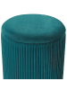 Beliani 2er-Set Pouf MIRAMAR in Blau/Gold