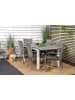 ebuy24 Gartenmöbel-Set Albany (7-teilig) Grau 90 x 152 cm