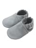 Bemesu Kleinkindschuhe aus Babyleder, bequeme rutschfeste Sohle - hellgrau