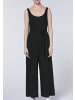 Detto Fatto Jumpsuit im gerippten Look in Schwarz