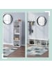 relaxdays Bücherregal in Weiß - (B)32 x (H)132 x (T)24 cm