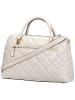 Guess Handtasche Libby 2 Comp Satchel in Off White
