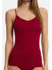 Hanro Spaghetti Top Cotton Seamless in Red dahlia