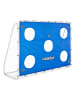 relaxdays Fußballtor in Weiß/ Blau - (B)235 x (H)170 x (T)85 cm