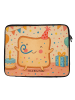 Mr. & Mrs. Panda Laptop Tasche Toast Party Design ohne Spruch in Weiß