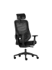 Lykke Bürostuhl Deluxe in Schwarz 61.7x65x121.6cm