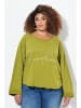 Ulla Popken Sweatshirt in avocado grün