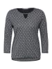 Cecil Langarmshirt in deep charcoal grey