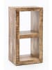 KADIMA DESIGN Holzregal EWA, rustikales Standregal im Vintage-Shabby-Look in Beige