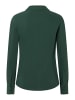 More & More klassische, schmale Businessbluse in dark green