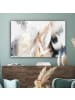 MuchoWow Leinwand bilder Abstrakte Kunst weiß gold (BxH)