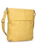 Zwei Mademoiselle M12 - Schultertasche 32 cm (cord-mocca) in lemon