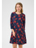 Kaffe Kleid BPcarla Regular fit in Midnight / Red Flowers
