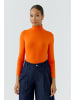 Oui Langarmshirt in orangeade