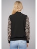 Cloud5ive Cloud5ive Bomber Jacket 2-Tone Leo Sleeve Print in black