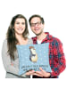 Mr. & Mrs. Panda 40 x 40 Kissen Wenn Papa es nicht reparieren ka... in Blau Pastell