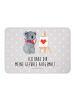 Mr. & Mrs. Panda Magnet Koala Künstler mit Spruch in Grau Pastell